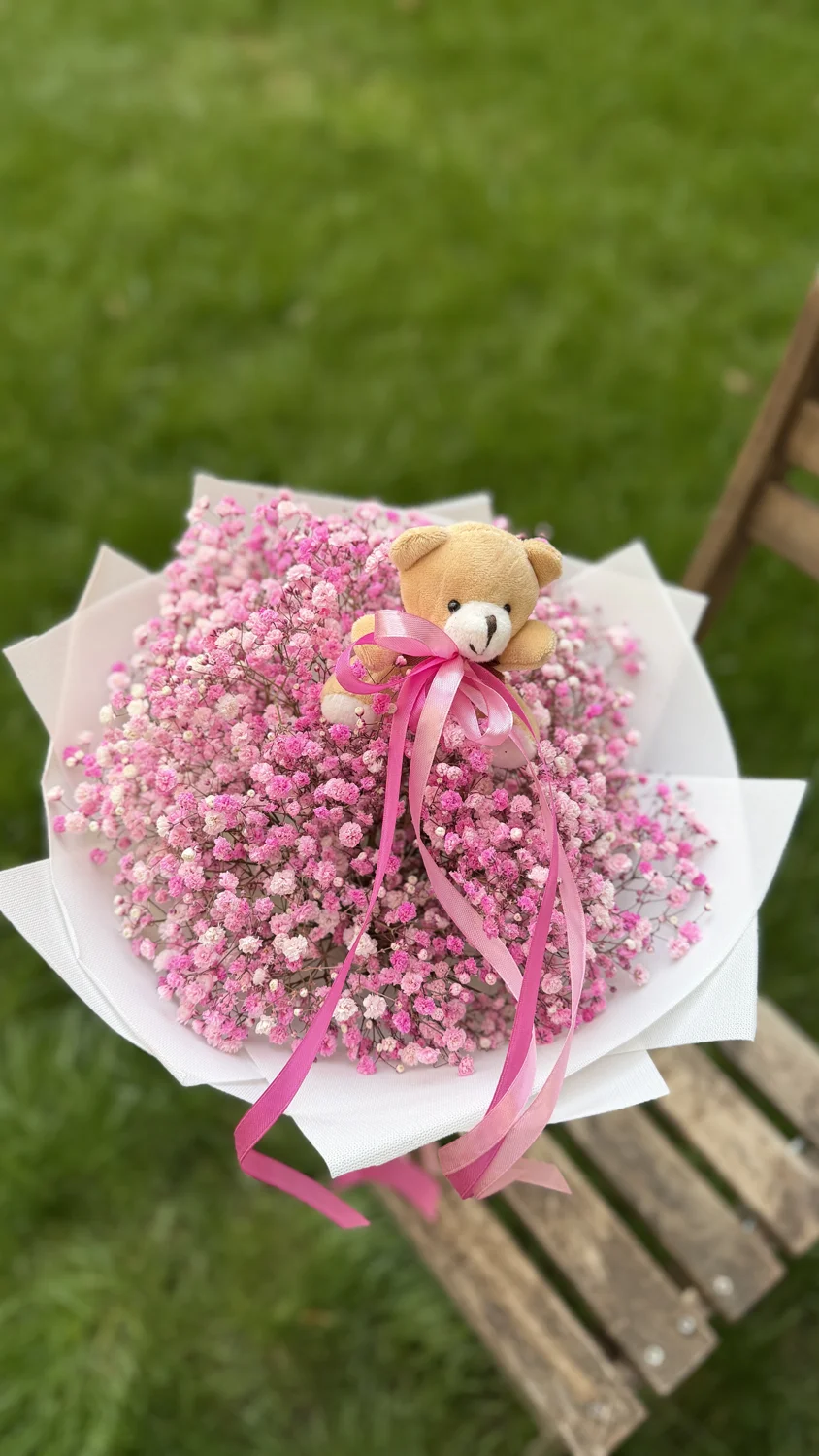 Jemná ružová gypsomilka — Flowermat